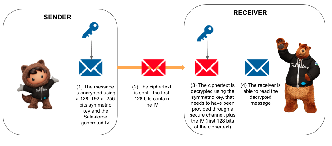 Using AES encryption with managed IV