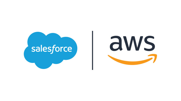 Salesforce and AWS logos side by side