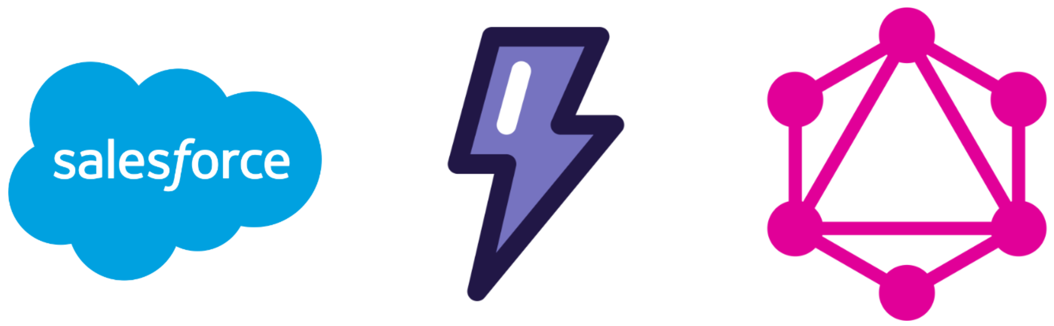 Logos of Salesforce, Platform and GraphQL