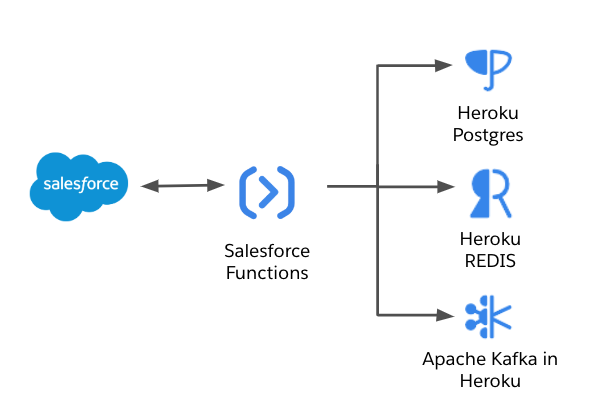 Heroku data in Salesforce Functions