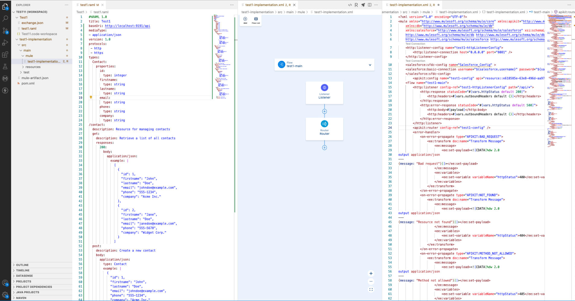 Iterative API design and implementation provides developers with a more efficient way to build APIs. Hop between the design and implementation phases of your project all within a single screen. 