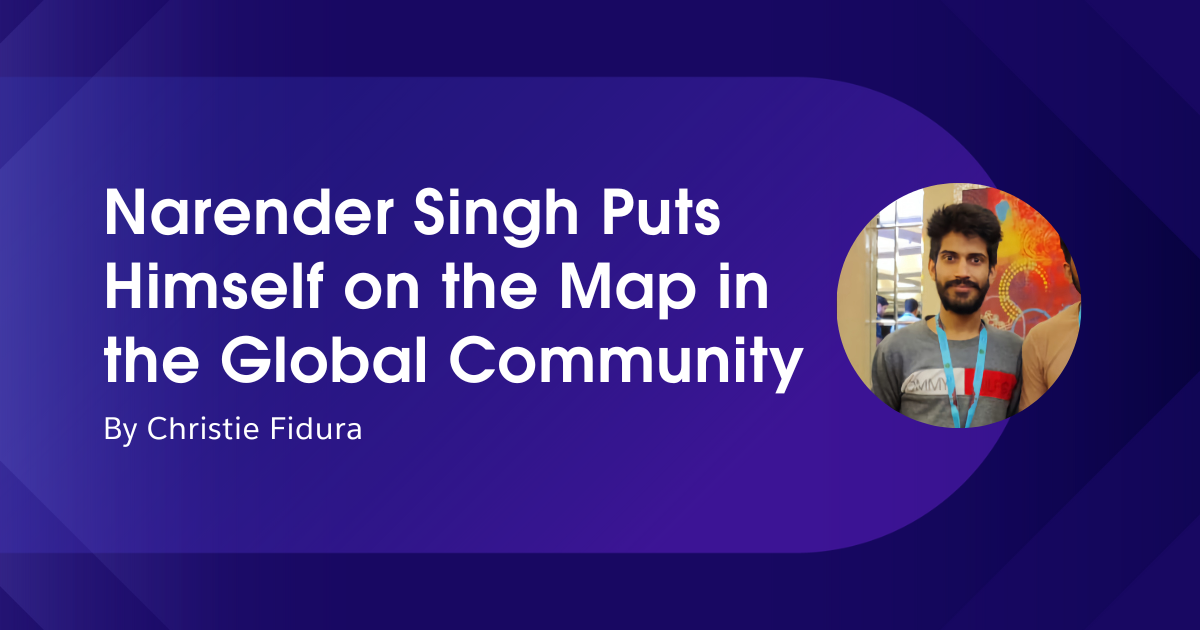 Narender Singh Puts Himself on the Map in the Global Community