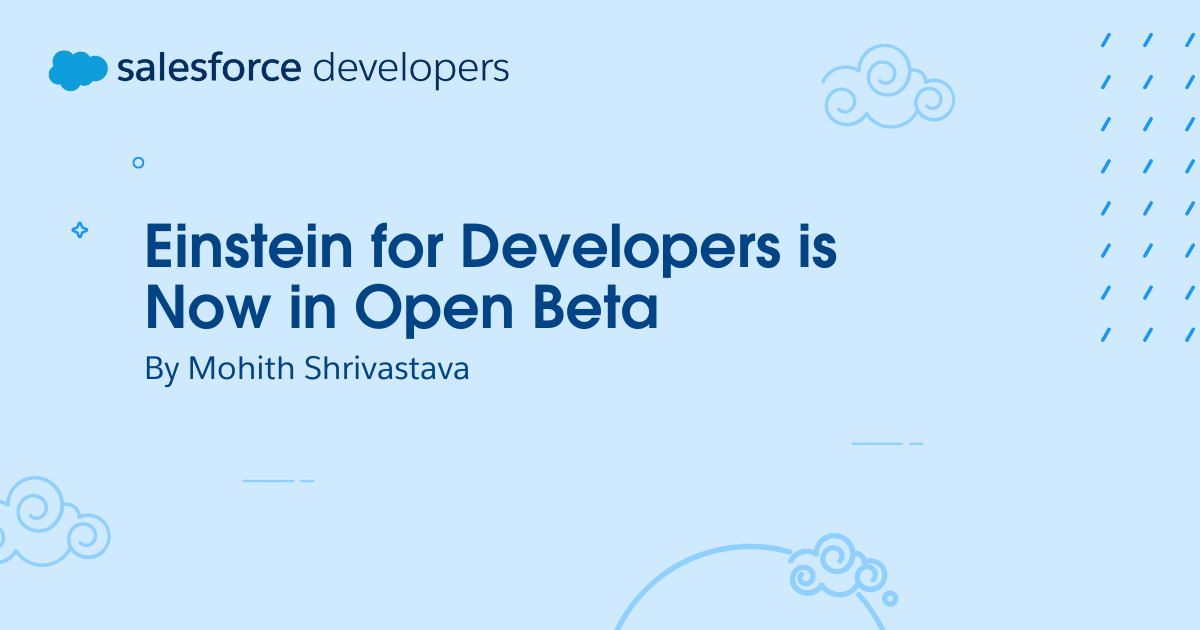 Einstein for Developers is Now in Open Beta