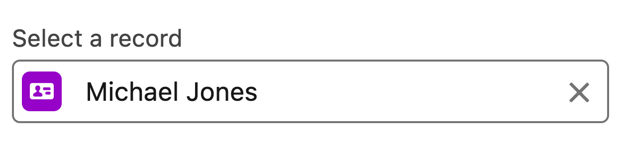 Screenshot showing the UI corresponding to the code in the snippet above when an initial value is set.