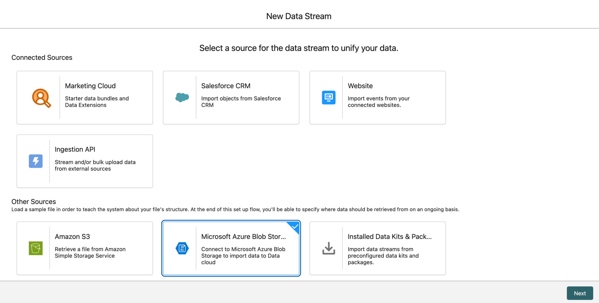 Microsoft Azure Blob Storage is now available as a data source 