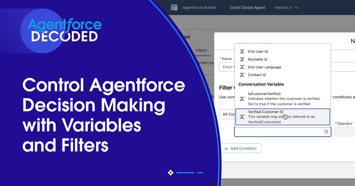 Control Agent Access and Decision-Making with Variables and Filters