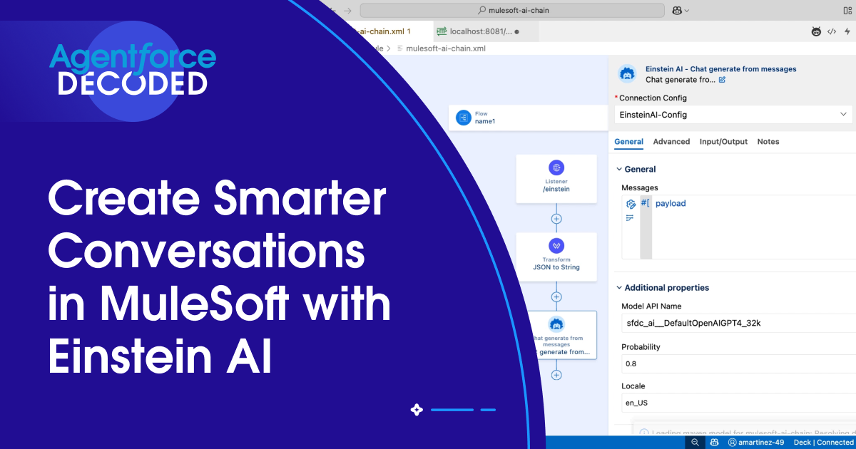 Create Smarter Conversations in MuleSoft with Einstein AI