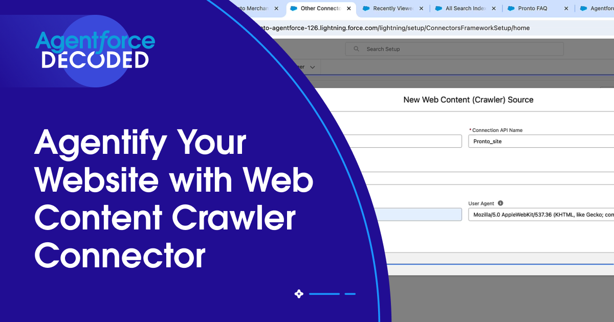 Agentify Your Website Content with the Data Cloud Web Content (Crawler) Connector