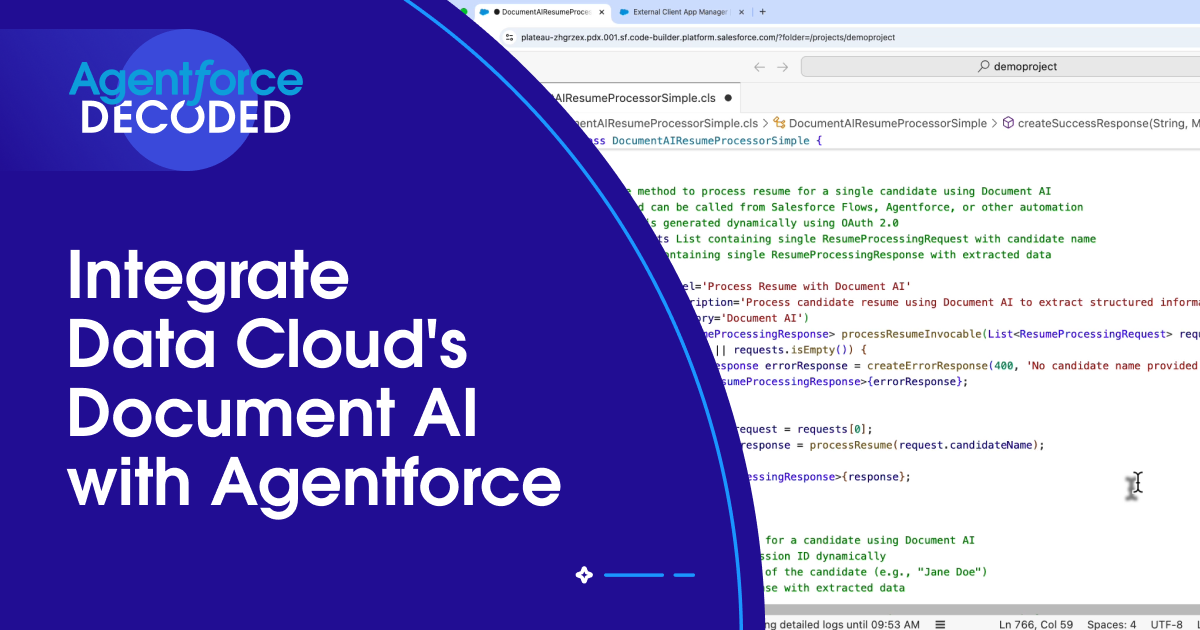 Integrate Data Cloud's Document AI with Agentforce
