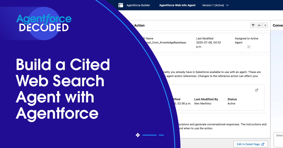 Build a Cited Web Search Agent with Agentforce
