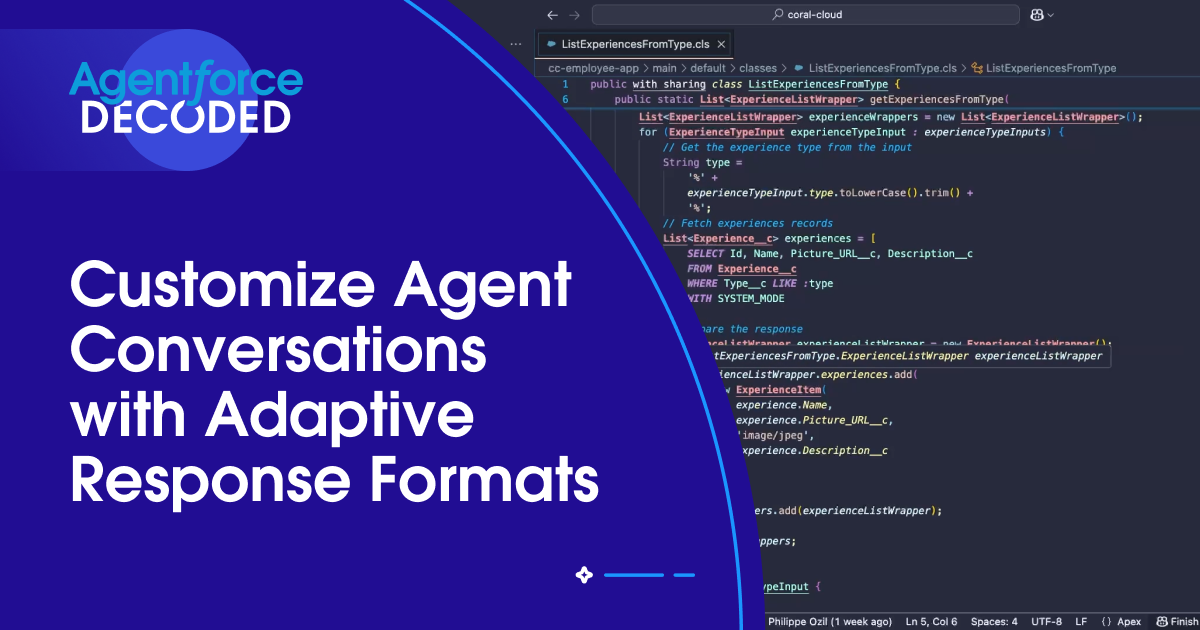 Customize Agent Conversations with Adaptive Response Formats ...