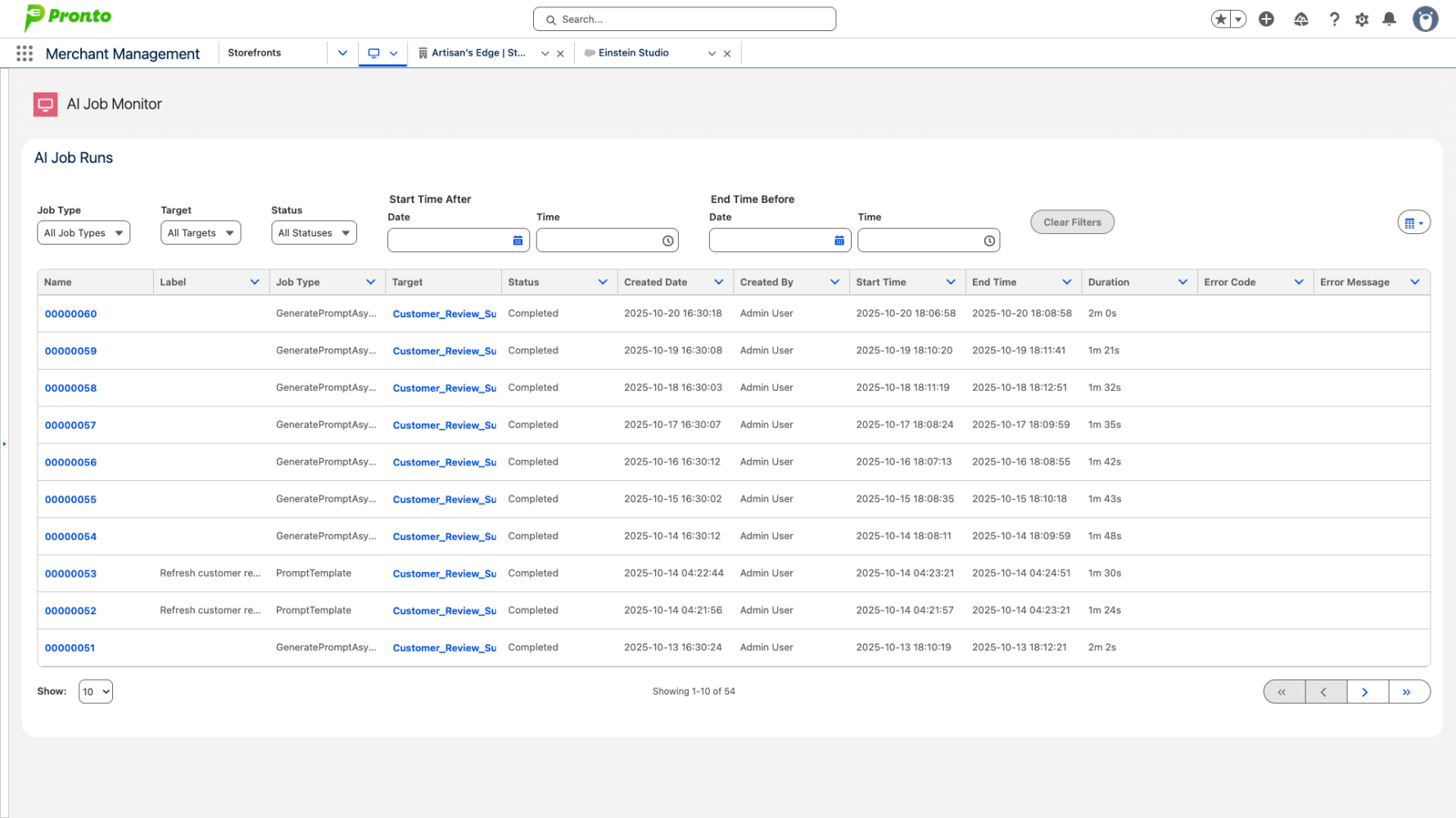 Screenshot of the AI Job Monitor open source tool