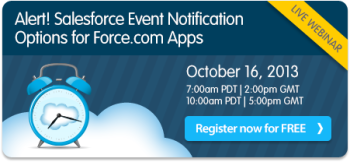 Alert! Salesforce Event Notification Webinar on October 16