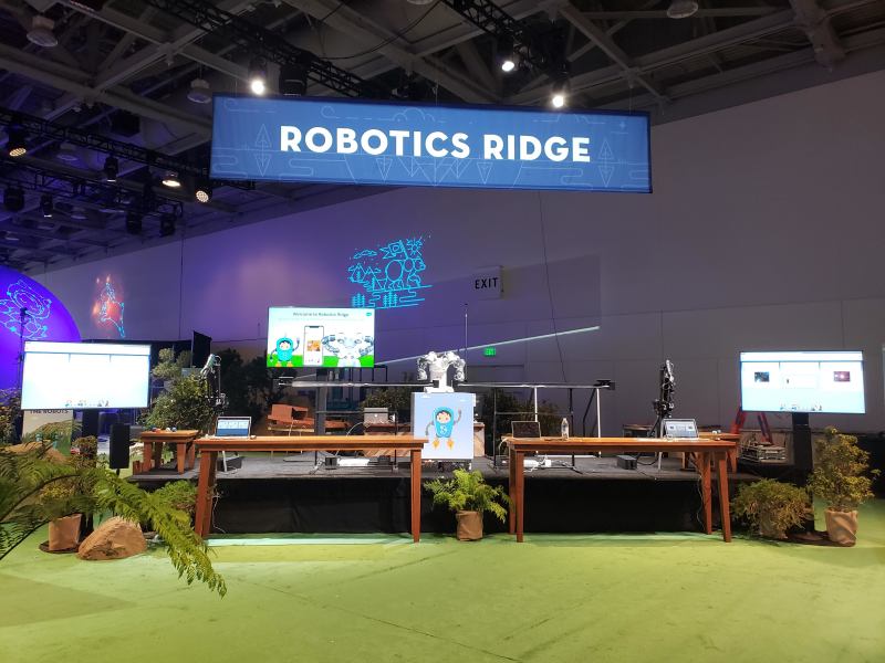 Image of Robotics Ridge before the show began.