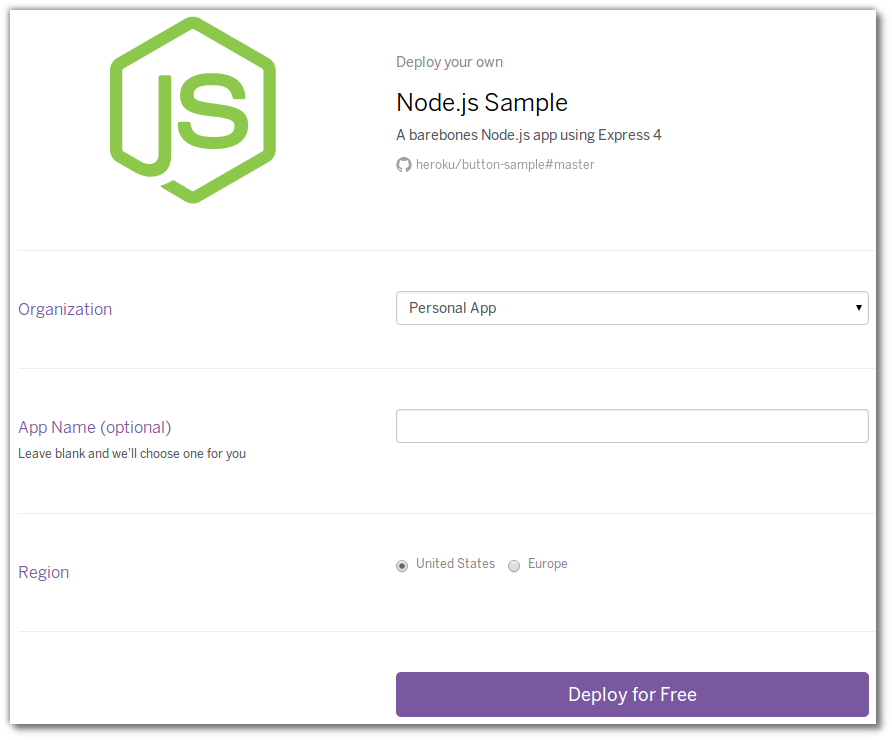 heroku app json inherit from app.json addons