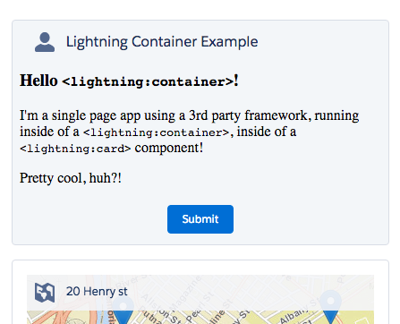 An example of Lightning Container